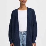 strickjacke dunkelblau damen
