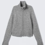 strickjacke grau