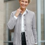 strickjacke grau