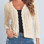 strickjacke kurz damen