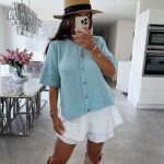 strickjacke kurzarm