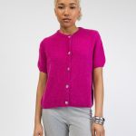 strickjacke kurzarm