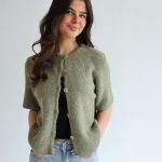strickjacke kurzarm