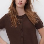 strickjacke kurzarm
