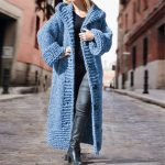 strickjacke lang