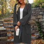 strickjacke lang