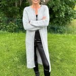 strickjacke lang