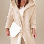 strickjacke lang damen