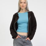 strickjacke mit kapuze