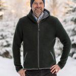 strickjacke mit kapuze