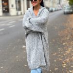 strickjacke mit kapuze