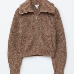 strickjacke mit reißverschluss