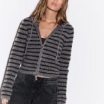 strickjacke mit reißverschluss