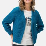 strickjacke mit reißverschluss damen