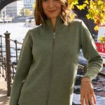 strickjacke mit reißverschluss damen
