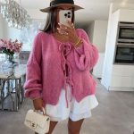 strickjacke rosa