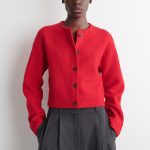 strickjacke rot