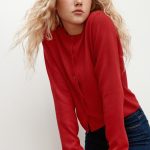strickjacke rot