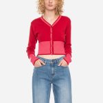 strickjacke rot