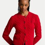 strickjacke rot
