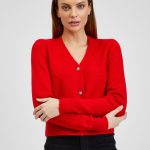 strickjacke rot