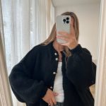 strickjacke schwarz