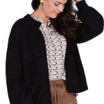 strickjacke schwarz