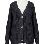 strickjacke schwarz damen