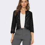 strickjacke schwarz damen