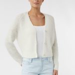 strickjacke weiß