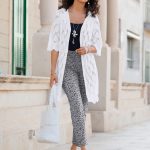 strickjacke weiß