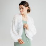strickjacke weiß