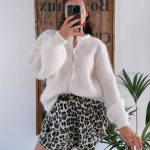 strickjacke weiß
