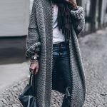 strickmantel damen lang