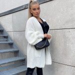 weiße strickjacke damen