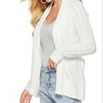 weiße strickjacke damen